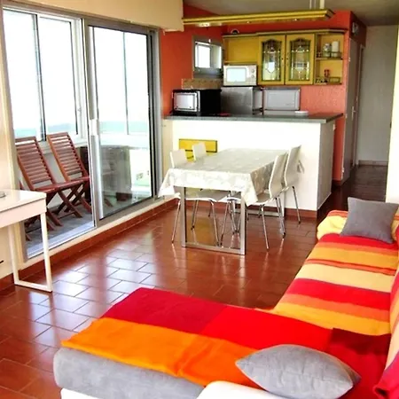 Apartment - 4 Personnes - T2 Traversant Renove - 6e Etage - Wifi- Ascenseur & Pkg Terrasse Vue Face + Canigou - Fr-1-794-107 *